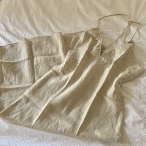 & Other Stories Linen Open-Back Strappy Dress US10